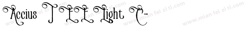 Accius T EE Light C字体转换